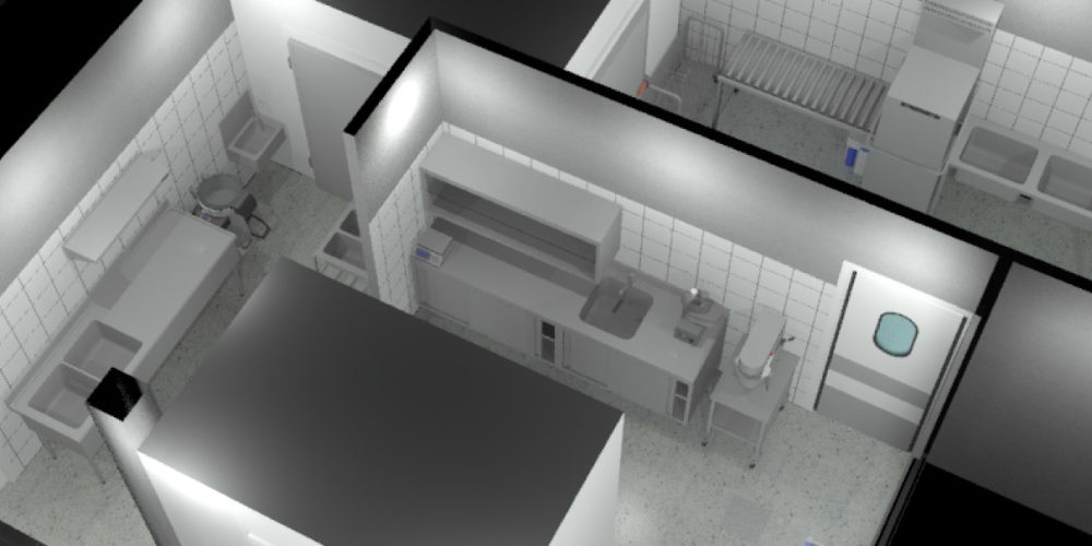 Plans 3d implantation légumerie grande cuisines Plans 3d implantation légumerie grande cuisines